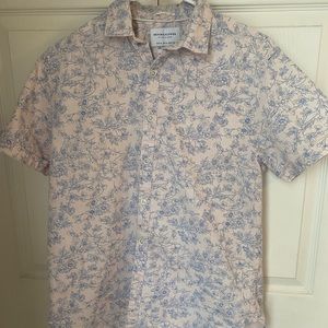 Mens Short Sleeve Floral Shirt